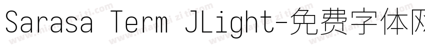 Sarasa Term JLight字体转换